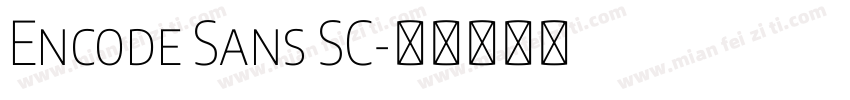 Encode Sans SC字体转换